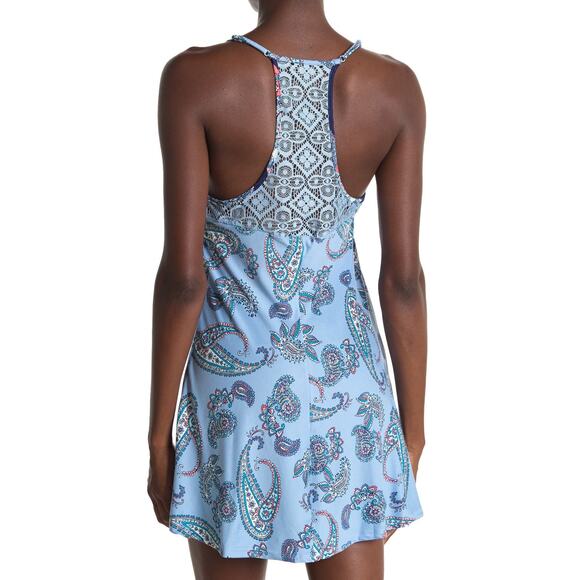 In Bloom by Jonquil V-Neck Chemise Blue Small - Picture 2 of 6